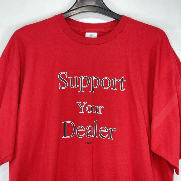 VTG ALORE Mens 2XL Red Short Sleeve T-Shirt Graphic tee - Picture 4 of 13